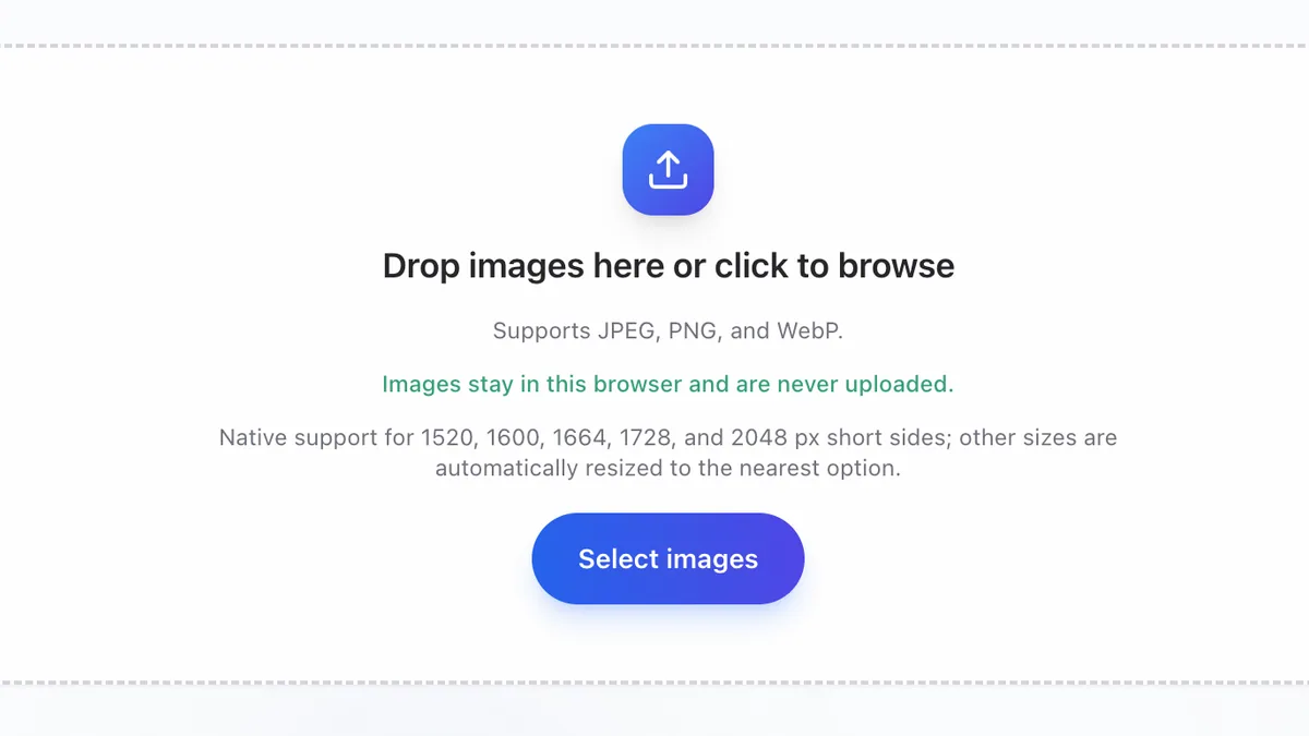 Placeholder for the image selection step